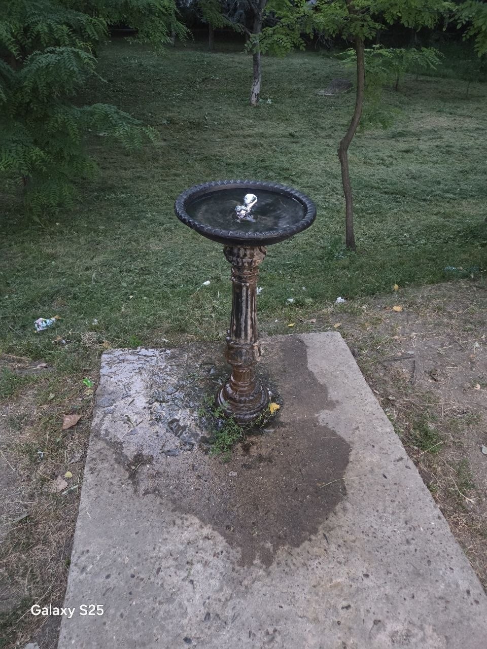 Cișmeaua din Parcul „Valea Morilor”, vandalizată pentru a doua oară în ultimele două săptămâni